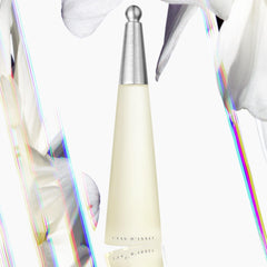 Issey Miyake applied on forearm in morning routine showing hydrated scented skin benefit