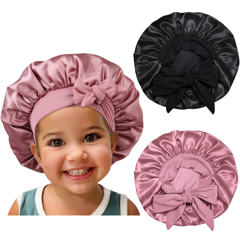 Isshin Beauty bonnet front view showing shape and color, protects hair overnight