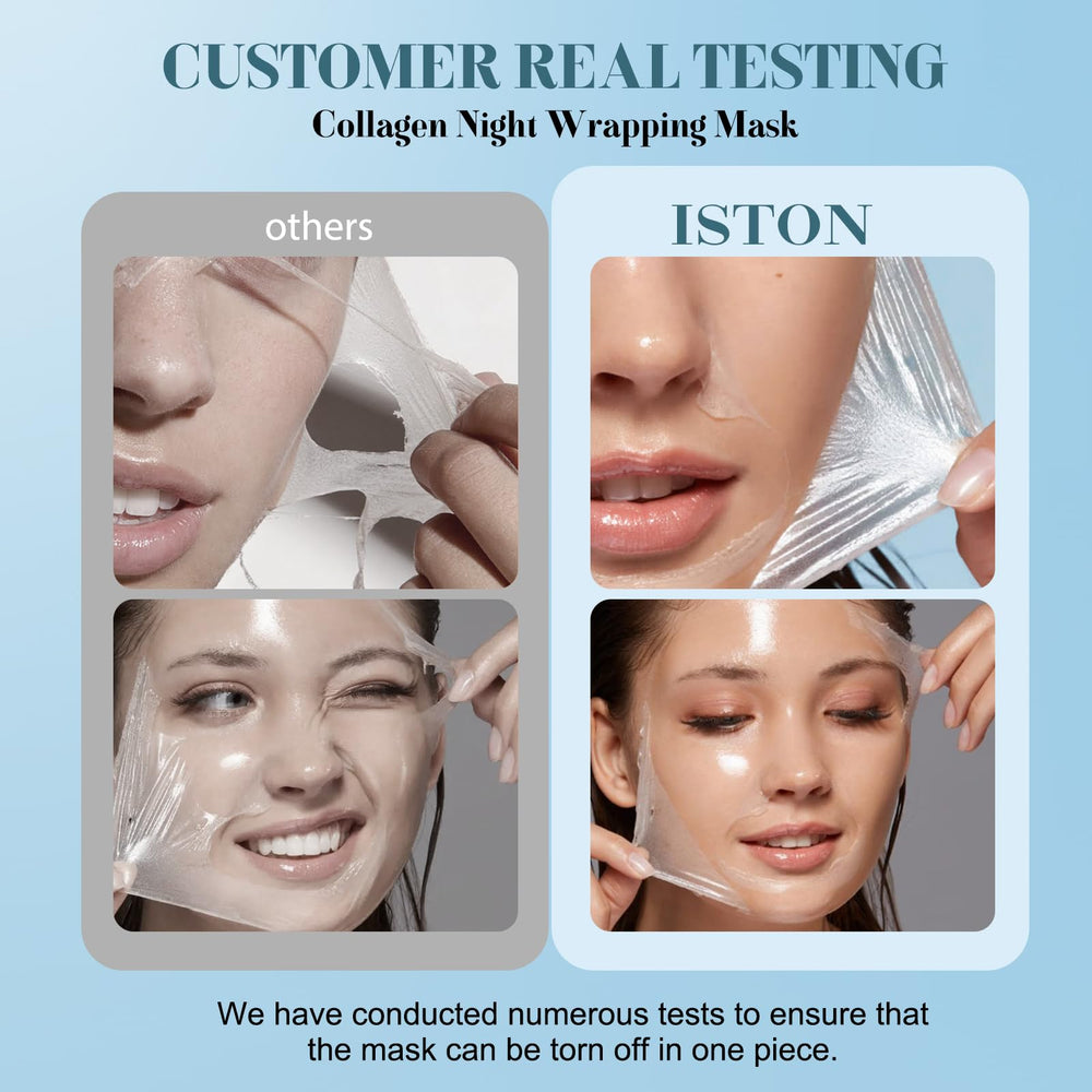 ISTON before and after skin texture comparison showing improvement
