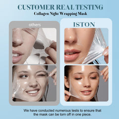 ISTON before and after skin texture comparison showing improvement