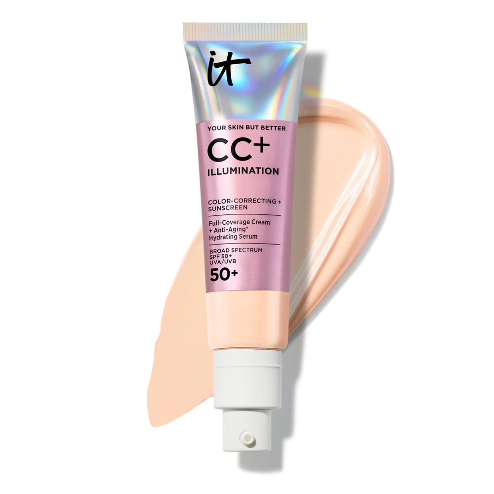 IT Cosmetics front packaging showing fair shade and product benefit