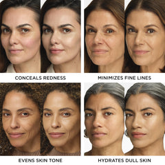 IT Cosmetics CC+ Illumination on makeup vanity with brushes for everyday routine