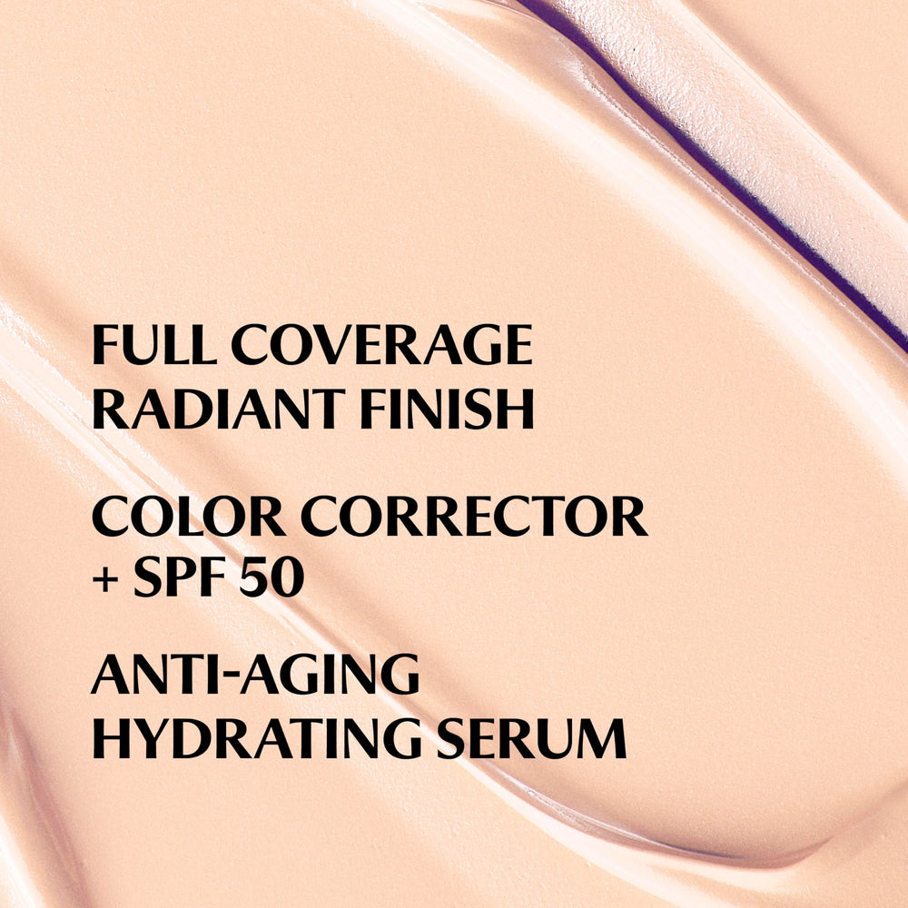 IT Cosmetics texture swatch close-up showing creamy radiant coverage