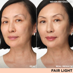 IT Cosmetics cream texture swatch showing blendable hydration benefit