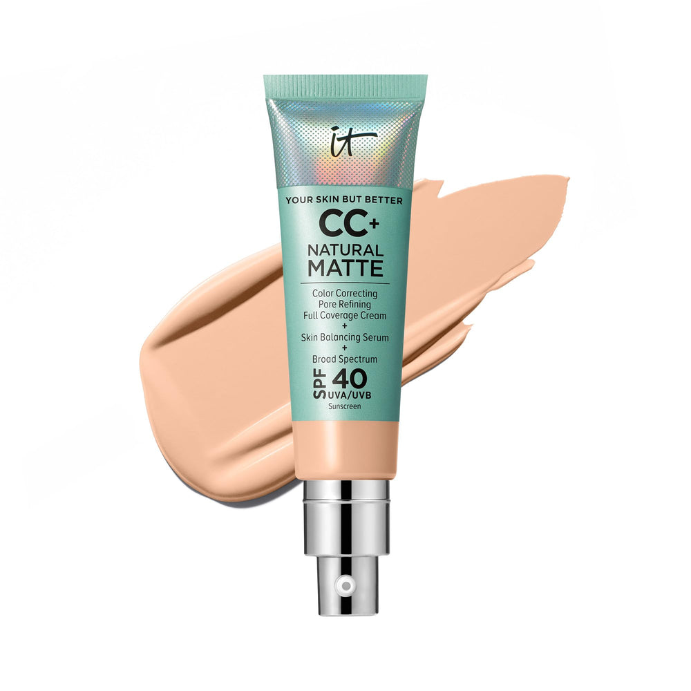 IT Cosmetics tube front view showing packaging and SPF 40 benefit