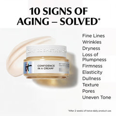 IT Cosmetics creamy texture close-up highlighting fast absorption and hydration
