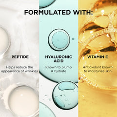 IT Cosmetics ingredients label close-up highlighting peptides and hyaluronic acid benefits
