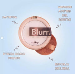 Italia Deluxe close-up of balm texture revealing smooth finish and mattifying effect for skin
