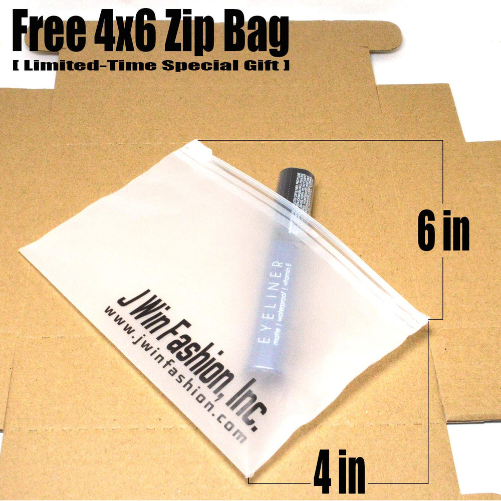 Italia-Deluxe eyeliner inside zip bag for travel-proof storage and easy portability
