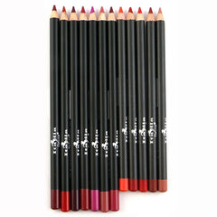 Italia Deluxe front packaging showing 12 assorted lip liner colors for versatile looks