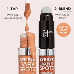 IT Cosmetics concealer in a travel bag for on-the-go touch-ups and confidence