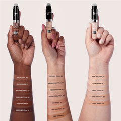 IT Cosmetics concealer texture swiped on skin showing natural, blendable finish