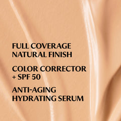 IT Cosmetics texture swatch of CC+ Cream showing natural finish