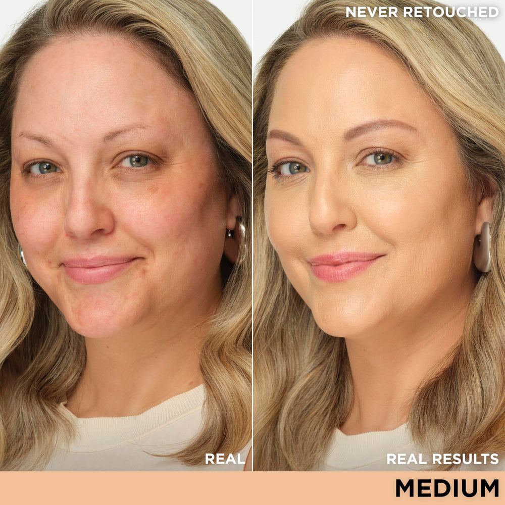 IT Cosmetics texture close-up showing creamy consistency and hydrating glow
