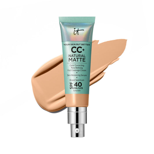 IT Cosmetics front tube of CC+ Natural Matte showing label and shade