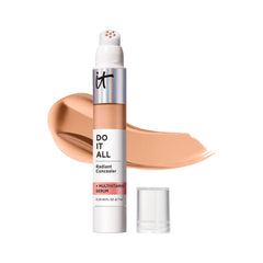 IT Cosmetics front packaging showing product and shade, convenient travel size benefit