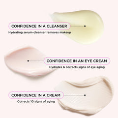 IT Cosmetics products in use during a nighttime routine applying moisturizer for hydrated, smoother skin