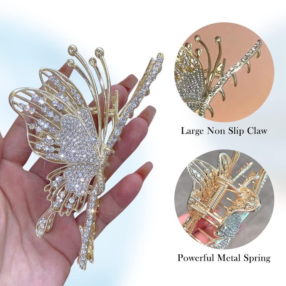 ITingstere clip worn in thick hair demonstrating strong grip and comfortable finish