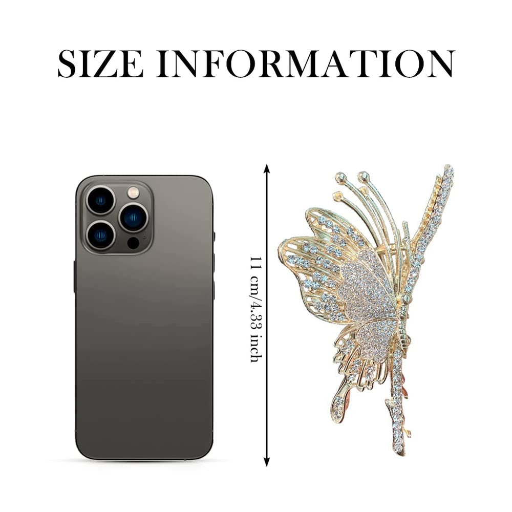ITingstere clip next to hand showing scale and large coverage for long hair