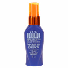 It's A 10 applied to damp hair showing easier detangling and smoother styling