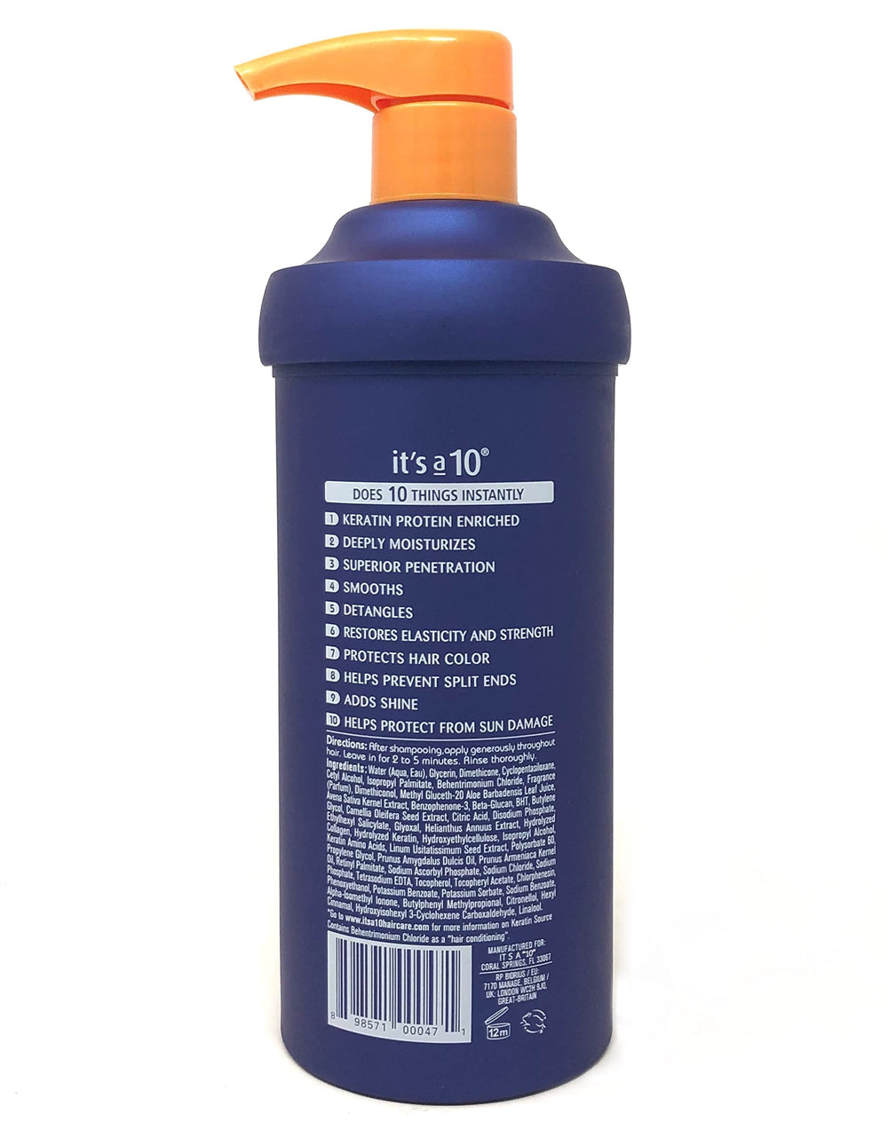 It's a 10 creamy conditioner texture close-up demonstrating rich hydration