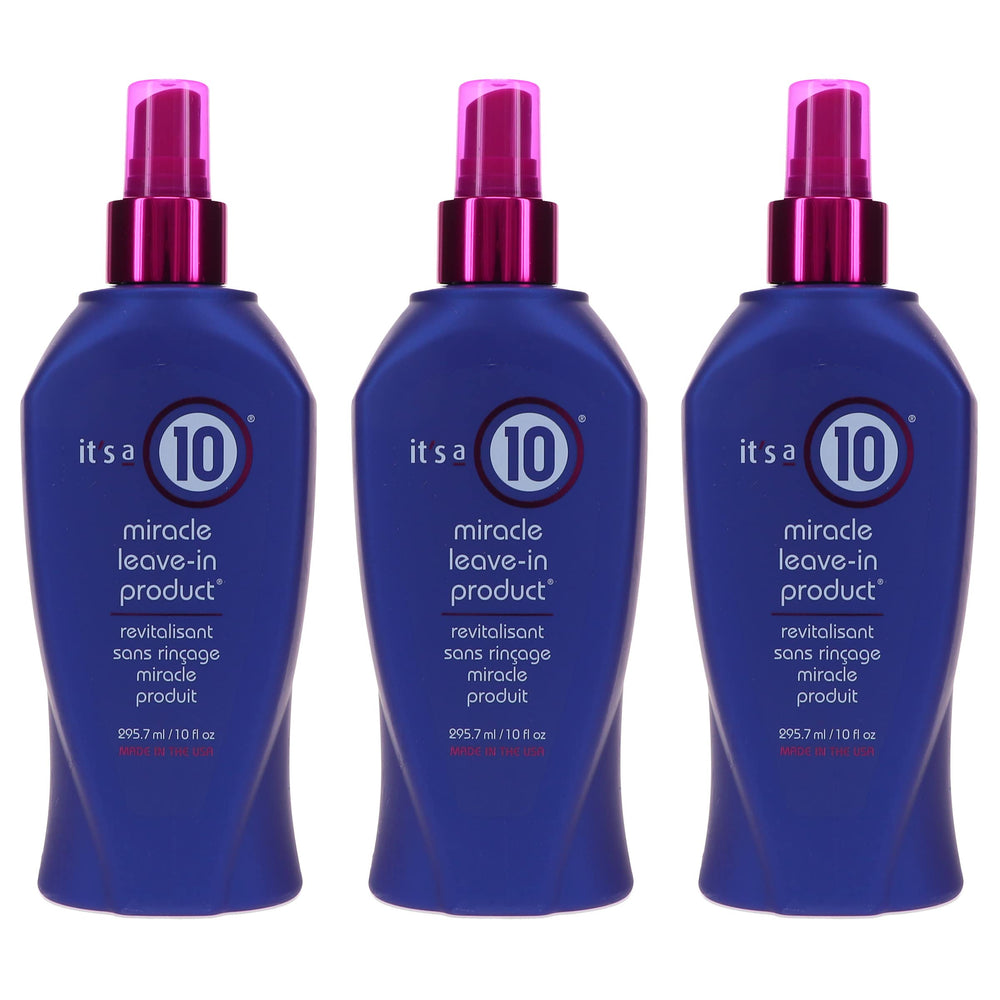 It's a 10 front bottle showing label and pack of three for quick identification and benefit