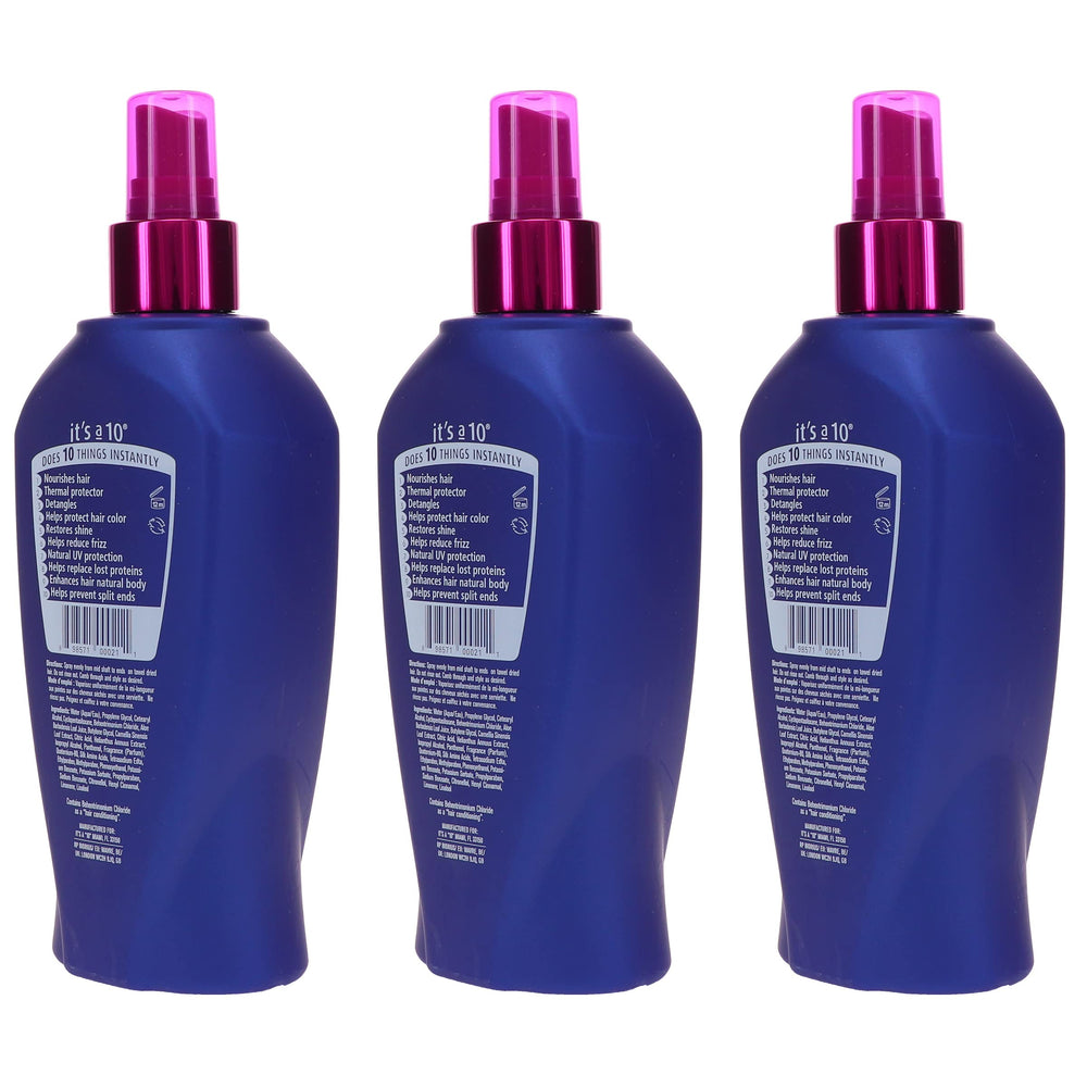 It's a 10 in-hand size scale showing bottle dimensions and travel-ready benefit