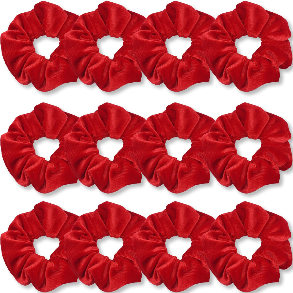 IVARYSS front view of 12-pack scrunchies showing colors and packaging benefit: convenient set