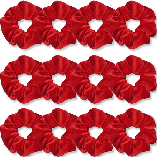 IVARYSS front view of 12-pack scrunchies showing colors and packaging benefit: convenient set