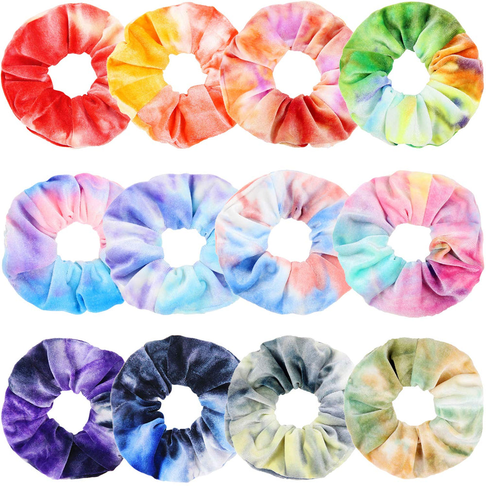IVARYSS front packaging showing 12 colorful scrunchies and value pack benefit