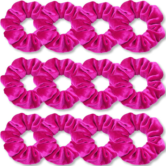 IVARYSS hot pink scrunchies front pack view showing vibrant color and value
