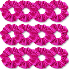 IVARYSS hot pink scrunchies front pack view showing vibrant color and value
