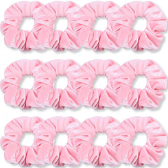 IVARYSS pink scrunchies pack front view shows colors and quantity, easy styling