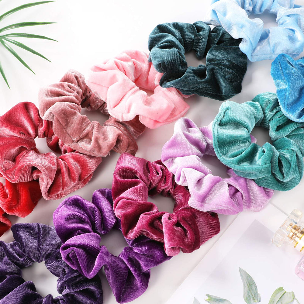 IVARYSS scrunchie in ponytail demonstrating secure hold without creasing hair