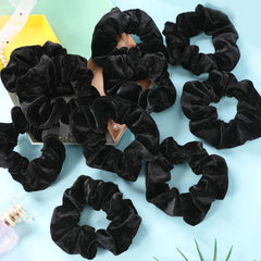 IVARYSS scrunchies size comparison in hand illustrating 4.3-inch diameter fit