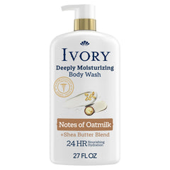 Ivory front bottle showing 27 oz size and moisturizing promise
