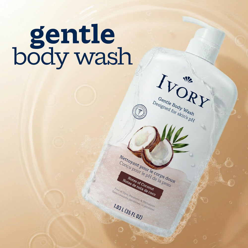 Ivory texture foam lather demonstrating gentle cleansing action