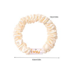 Ivyu detail of elastic core showing stretch for secure, gentle hold