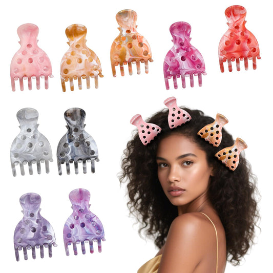 Ivyu front view of nine clip set showing organized kit and immediate styling benefit