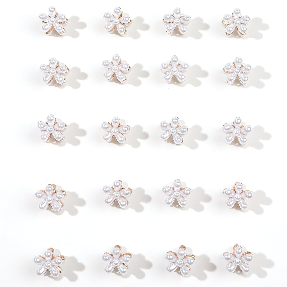 Ivyu front packaging showing 20 mini pearl flower clips and value set benefit