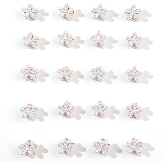 Ivyu front packaging showing 20 mini pearl flower clips and value set benefit