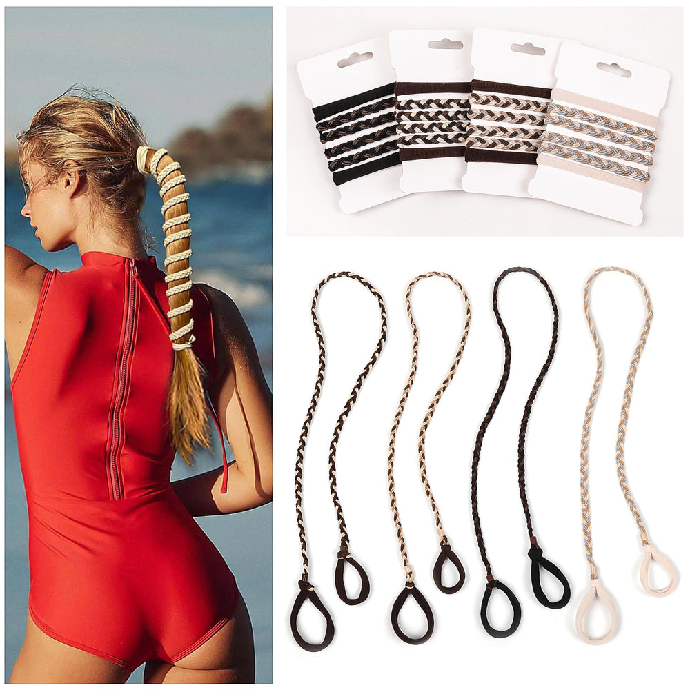 ivyu front packaging showing four colorful sport hair ties and clear benefit