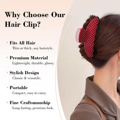 Ivyu clip worn in half-up style offering elegant hold