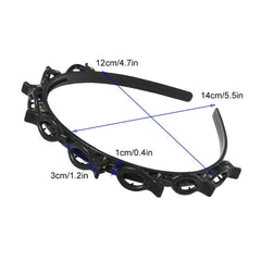 Ivyu headband worn during workout showing sweat-proof hold and comfort