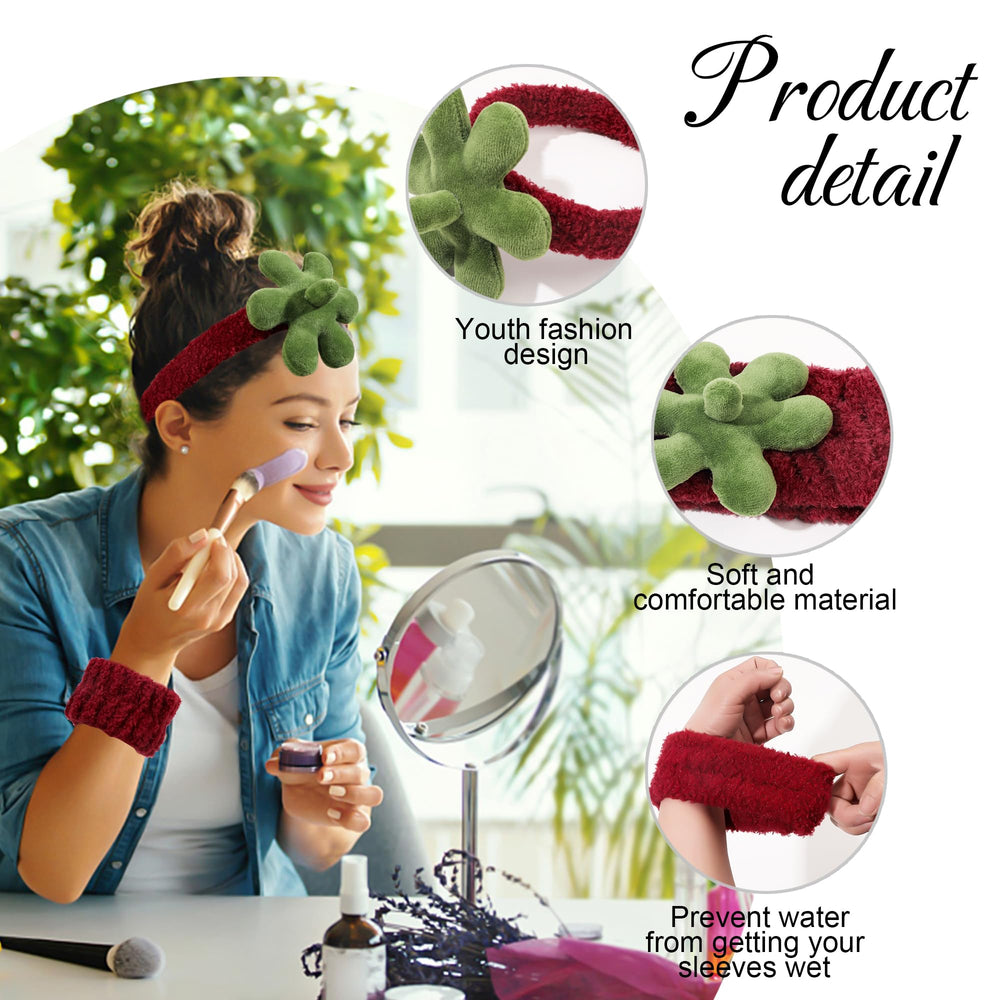 Ivyu headband on model during makeup application ensuring hair stays away