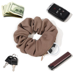 Ivyu scrunchie worn in ponytail demonstrating secure all-day hold