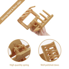 Ivyu clip securing hair in a half-up style for tidy, long-lasting hold