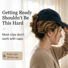 Ivyu six neutral-colored clips arranged to show matching outfit options