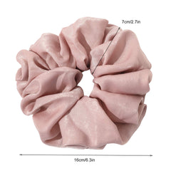 Ivyu scrunchie packaging label highlighting material and care
