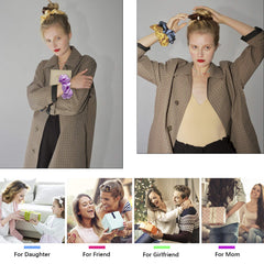 Ivyu scrunchie color variety flatlay for outfit-matching versatility benefit